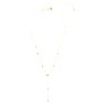 Imber สร้อยคอรูปตัว Y, เจียระไนทรงกลม, ขาว, เคลือบโทนสีทอง - Swarovski, 5684510
