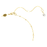 Imber สร้อยคอรูปตัว Y, เจียระไนทรงกลม, ขาว, เคลือบโทนสีทอง - Swarovski, 5684510