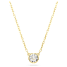 Imber Anhänger, Rundschliff, Weiß, Goldlegierungsschicht - Swarovski, 5684511