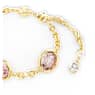 Imber bracelet, Octagon cut, Pink, Gold-tone plated - Swarovski, 5684537