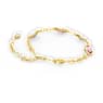 Imber bracelet, Octagon cut, Pink, Gold-tone plated - Swarovski, 5684537