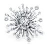 Galaxy ring, Lab-grown diamonds 9.5 ct tw, Mixed shapes, 18K white gold - Swarovski, 5684705