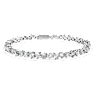 Galaxy Tennis bracelet, Lab-grown diamonds 5 ct tw, Mixed shapes, 14K white gold - Swarovski, 5684756