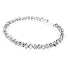 Galaxy Tennis bracelet, Lab-grown diamonds 5 ct tw, Mixed shapes, 14K white gold - Swarovski, 5684756