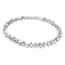 Galaxy Tennis bracelet, Lab-grown diamonds 5 ct tw, Mixed shapes, 14K white gold - Swarovski, 5684756