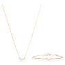 Set Mesmera, Taglio misto, Bianco, Placcato color oro rosa - Swarovski, 5684779