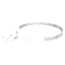 Matrix Tennis Choker, Rundschliff, Weiß, Rhodiniert - Swarovski, 5685755