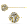 Idyllia hair pin, Set (2), Shell, White, Mixed metal finish - Swarovski, 5686437