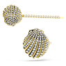 Idyllia 髮夾, 套裝 (2), 貝殼, 白色, 多種金屬潤飾 - Swarovski, 5686437