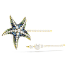Idyllia hair pin, Set (2), Crystal pearls, Starfish, Multicolored, Gold-tone plated - Swarovski, 5686438