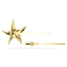 Idyllia hair pin, Set (2), Crystal pearls, Starfish, Multicolored, Gold-tone plated - Swarovski, 5686438