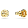 Una Angelic stud earrings, Round cut, Gold tone, Gold-tone plated - Swarovski, 5686637