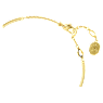 Idyllia bangle, Heart, Pink, Gold-tone plated - Swarovski, 5687258
