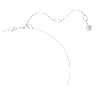 Hyperbola 鏈墜, 心形, 藍色, 鍍白金色 - Swarovski, 5687624