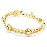 Numina bracelet, Round cut, White, Gold-tone plated - Swarovski, 5687701