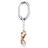 Nyckelring, Oändlighet, Vit, Blandad metallfinish - Swarovski, 5687996