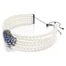 Idyllia โชคเกอร์, มุกคริสตัล, เปลือกหอย, ฟ้า, เคลือบรูทีเนียม - Swarovski, 5688233