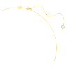 Imber 項鏈, 圓形切割, 淺藍色, 鍍金色色調 - Swarovski, 5688246