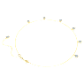 Imber 項鏈, 圓形切割, 淺藍色, 鍍金色色調 - Swarovski, 5688246