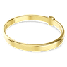 Numina bangle, Round cut, White, Gold-tone plated - Swarovski, 5688493