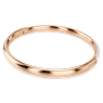 Meteora bangle, Snow pavé, White, Rose gold-tone plated - Swarovski, 5688612