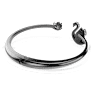 Swan armband, Zwaan, Zwart, Ruthenium toplaag - Swarovski, 5688744