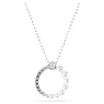 Matrix pendant, Crystal pearl, Round cut, White, Rhodium plated - Swarovski, 5688751