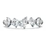 Galaxy ring, Lab-grown diamonds 1 ct tw, Mixed shapes, 18K white gold - Swarovski, 5688846
