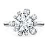 Galaxy 링, 랩 그로운 다이아몬드 2ct tw, 라운드 쉐입, 18K 화이트 골드 - Swarovski, 5688866