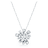 Galaxy pendant, Lab-grown diamonds 2 ct tw, Round shape, 18K white gold - Swarovski, 5688868