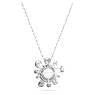 Galaxy pendant, Lab-grown diamonds 2 ct tw, Round shape, 18K white gold - Swarovski, 5688868