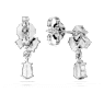 Galaxy drop earrings, Lab-grown diamonds 0.75 ct tw, Mixed shapes, 18K white gold - Swarovski, 5688874