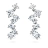 Manchettes d’oreilles Galaxy, Diamants de synthèse 1,25 ct tw, Formes variées, Or blanc 18 carats - Swarovski, 5688875