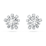 Clous d'oreilles Galaxy, Diamants de synthèse 2,3 ct tw, Forme ronde, Or blanc 18 carats - Swarovski, 5688877
