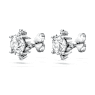Galaxy Ohrstecker, Im Labor gezüchtete Diamanten 2,1 ct tw, Runde Form, 18K Weißgold - Swarovski, 5688878