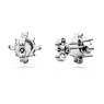 Galaxy Ohrstecker, Im Labor gezüchtete Diamanten 2,1 ct tw, Runde Form, 18K Weißgold - Swarovski, 5688878
