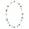 Constella Strand, Gemischte Rundschliffe, Grün, Goldlegierungsschicht - Swarovski, 5689218