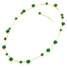 Constella Strand, Gemischte Rundschliffe, Grün, Goldlegierungsschicht - Swarovski, 5689218