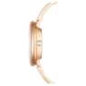 Crystalline Bangle watch, Swiss Made, Metal bracelet, White, Rose gold-tone finish - Swarovski, 5689324