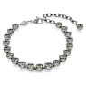 Imber Tennis bracelet, Round cut, Black, Ruthenium plated - Swarovski, 5689421
