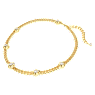 Numina necklace, Round cut, White, Gold-tone plated - Swarovski, 5689424