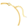 Numina necklace, Round cut, White, Gold-tone plated - Swarovski, 5689424