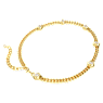 Numina necklace, Round cut, White, Gold-tone plated - Swarovski, 5689424