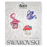 Stickers amovibles Alice in Wonderland, Chat, théière, carte à jouer et champignon, Multicolores - Swarovski, 5689428