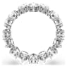 Matrix Vittore ring, Pear cut, White, Silver-tone finish - Swarovski, 5689469