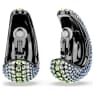 Sublima clip earrings, Round cut, Large, Multicolored, Ruthenium plated - Swarovski, 5689592