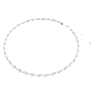 Matrix Tennishalsband, Kristallpärla, Rund slipning, Vit, Rodiumpläterad - Swarovski, 5689623