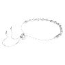 Bracelete Tennis Matrix, Crystal Pearl, Lapidação redonda, Branca, Lacado a ródio - Swarovski, 5689633