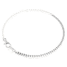 Dextera necklace, Pavé, Crystal pearl, White, Rhodium plated - Swarovski, 5689634