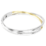 Hyperbola bangle, Round cut, White, Mixed metal finish - Swarovski, 5689720